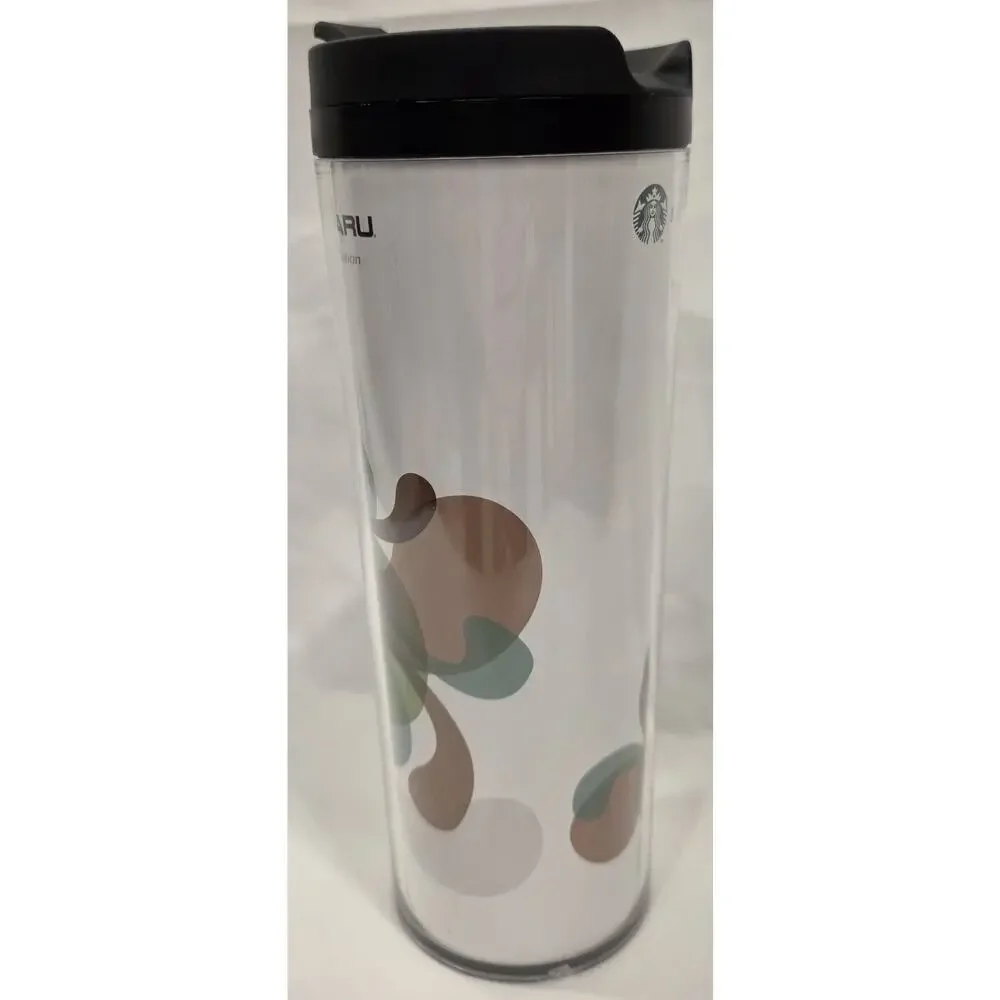 Starbucks‎ 2014 Subaru Coffee Travel Tumbler Mug 16 fl oz. White- BPA Free